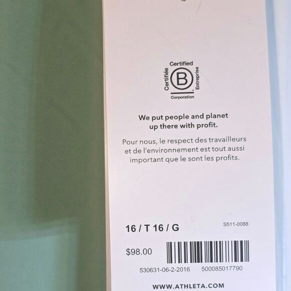 Athleta Brooklyn Legacy Jogger Pants Sz 16T Mint Green Lightweight Unlined $98 - Picture 13 of 16